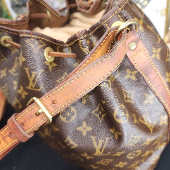 Authentic Louis Vuitton Monogram Noe Drawstring Bag W/ COA and Dust Bag - Picture 11 of 16